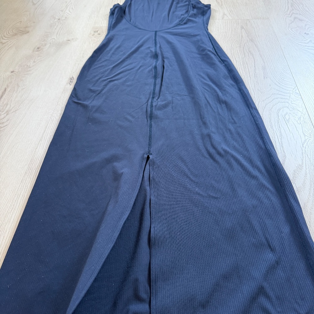 Lululemon -All Aligned Ribbed Midi Dress Navy Blue Sz. 6 - Picture 7 of 7